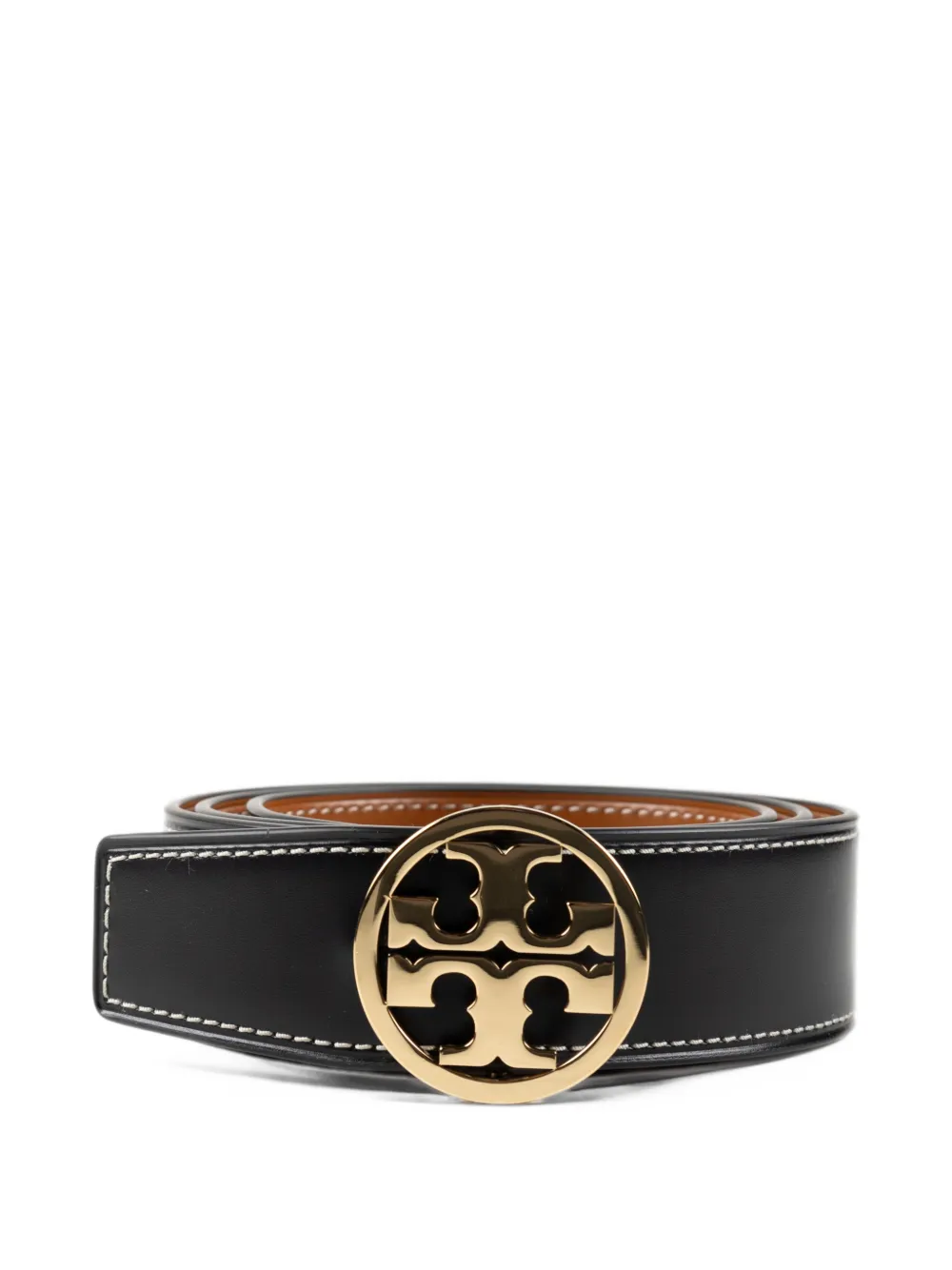 Tory Burch Miller reversible leather belt - Nero