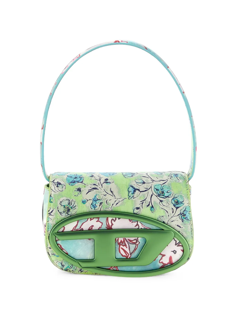 Diesel 1DR-Iconic shoulder bag with floral print