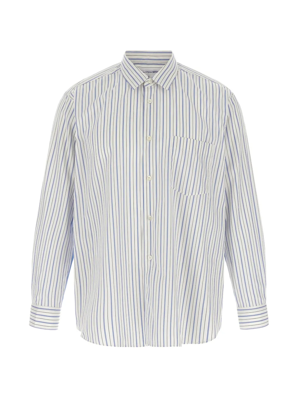 Comme Des Garçons Shirt striped panelled shirt
