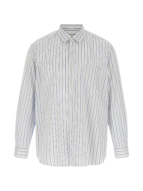 Comme Des Garçons Shirt striped panelled shirt