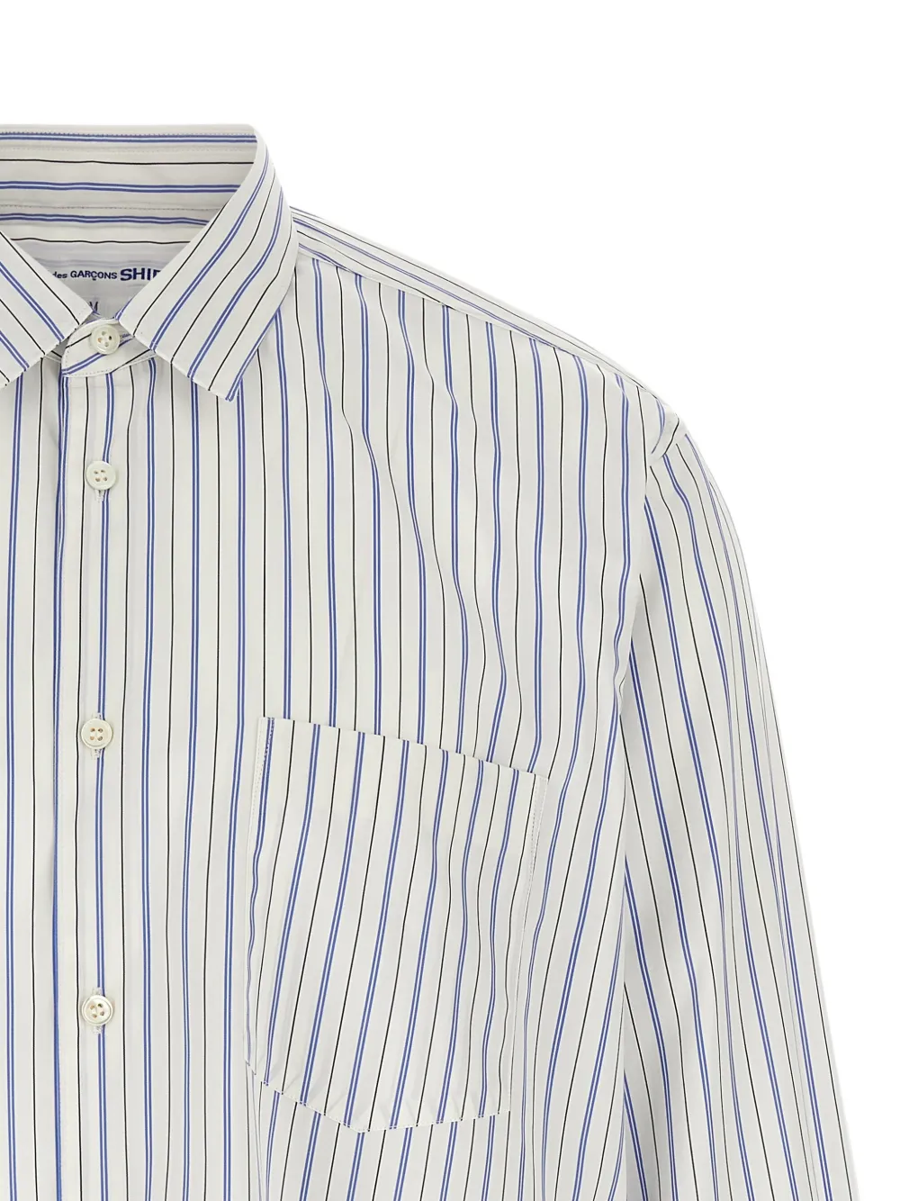 Comme Des Garçons Shirt Gestreept overhemd Wit