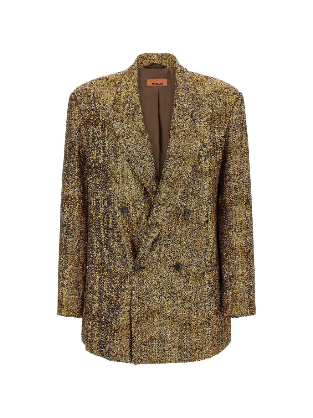 Missoni Blazer doppiopetto con paillettes - Oro