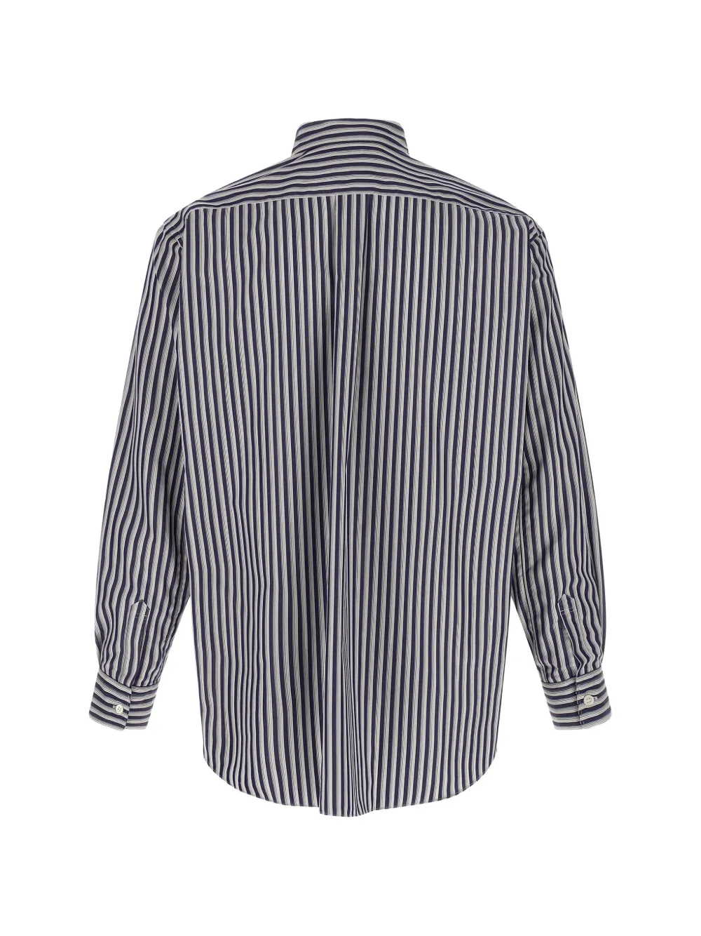 Comme Des Garçons Shirt vertical-stripe cotton shirt Blauw