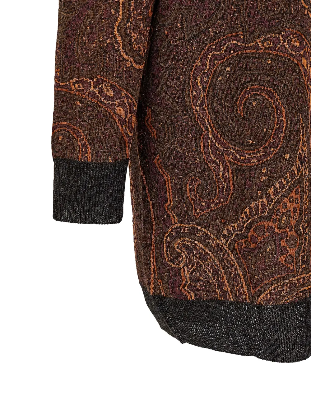 ETRO Vest met paisley-print en V-hals Bruin