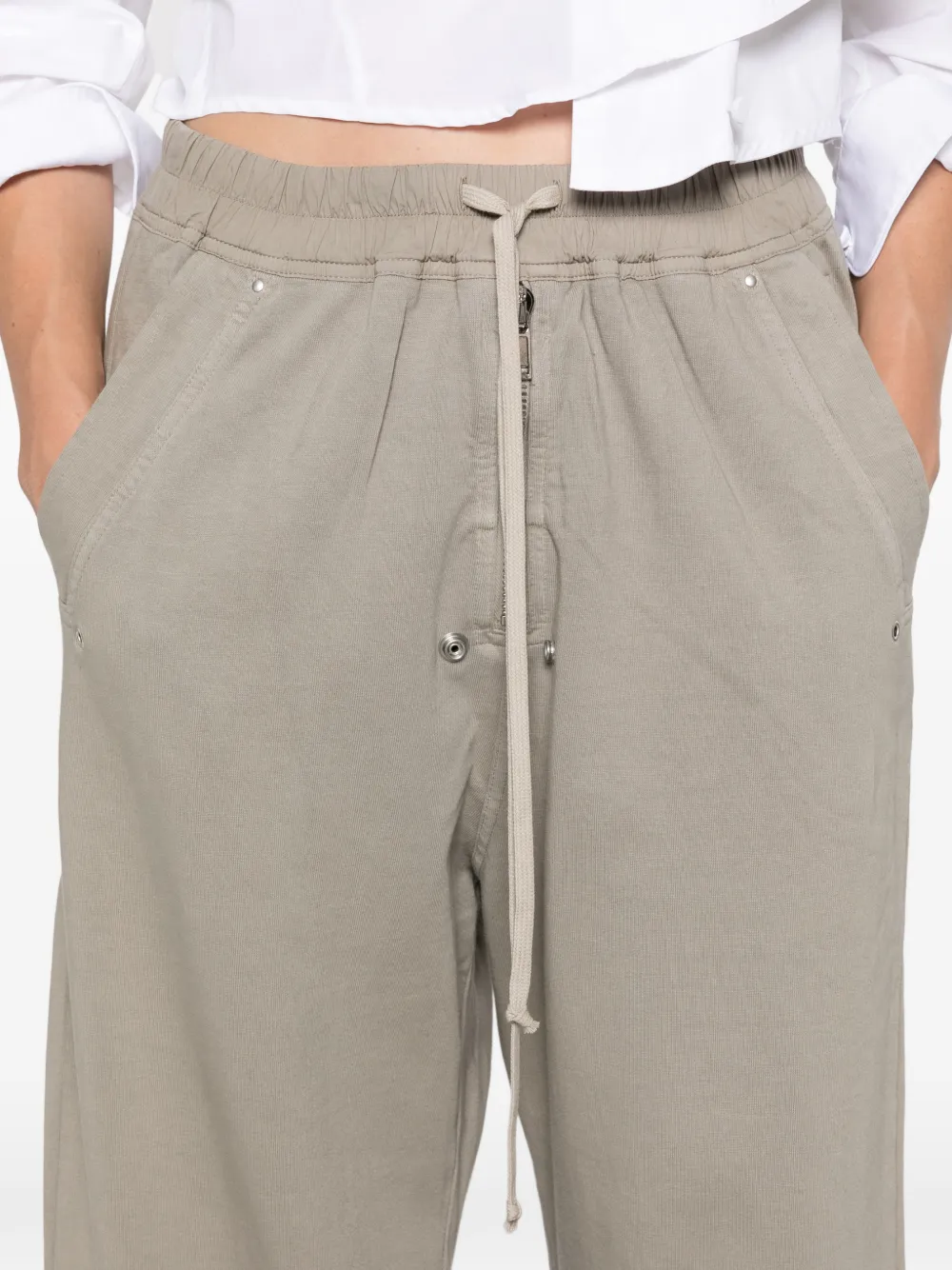 Rick Owens DRKSHDW Trainingsbroek met trekkoord Beige