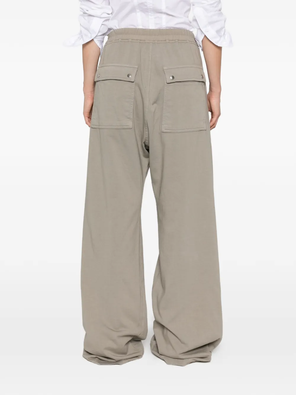 Rick Owens DRKSHDW drawstring wide-leg track pants - Tons neutres Rick Owens DRKSHDW drawstring wide-leg track pants - Tons neutres