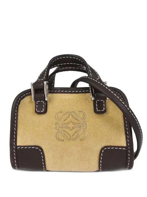 Loewe Pre-Owned sac à main à motif Anagram embossé bordé de cuir (2006)