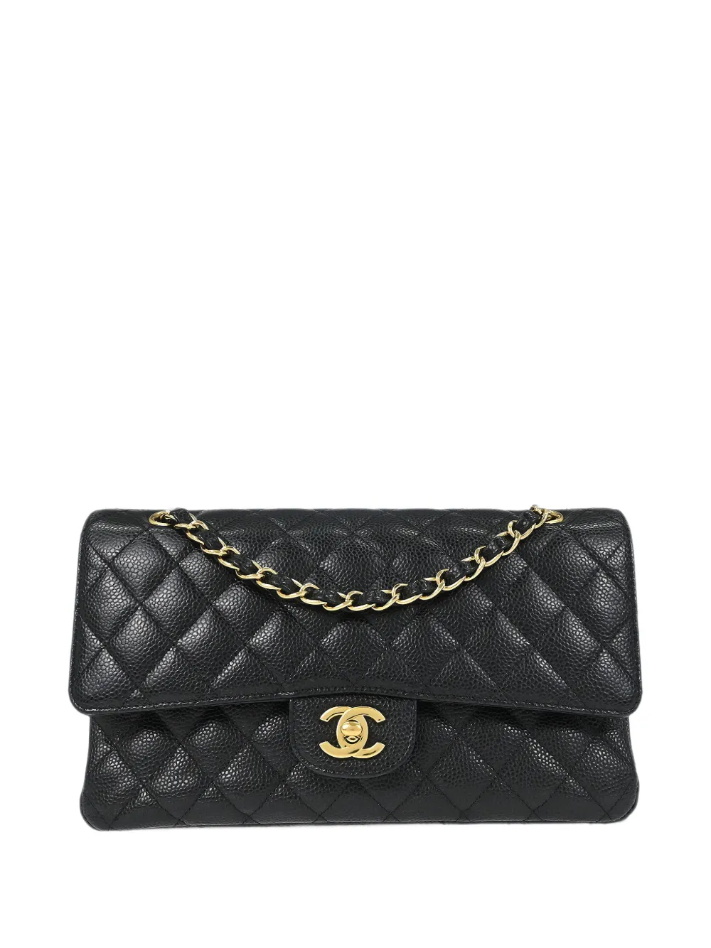 CHANEL Pre-Owned 2019 medium Classic Double Flap shoulder bag - Nero