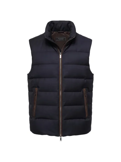 Peserico flannel down quilted gilet