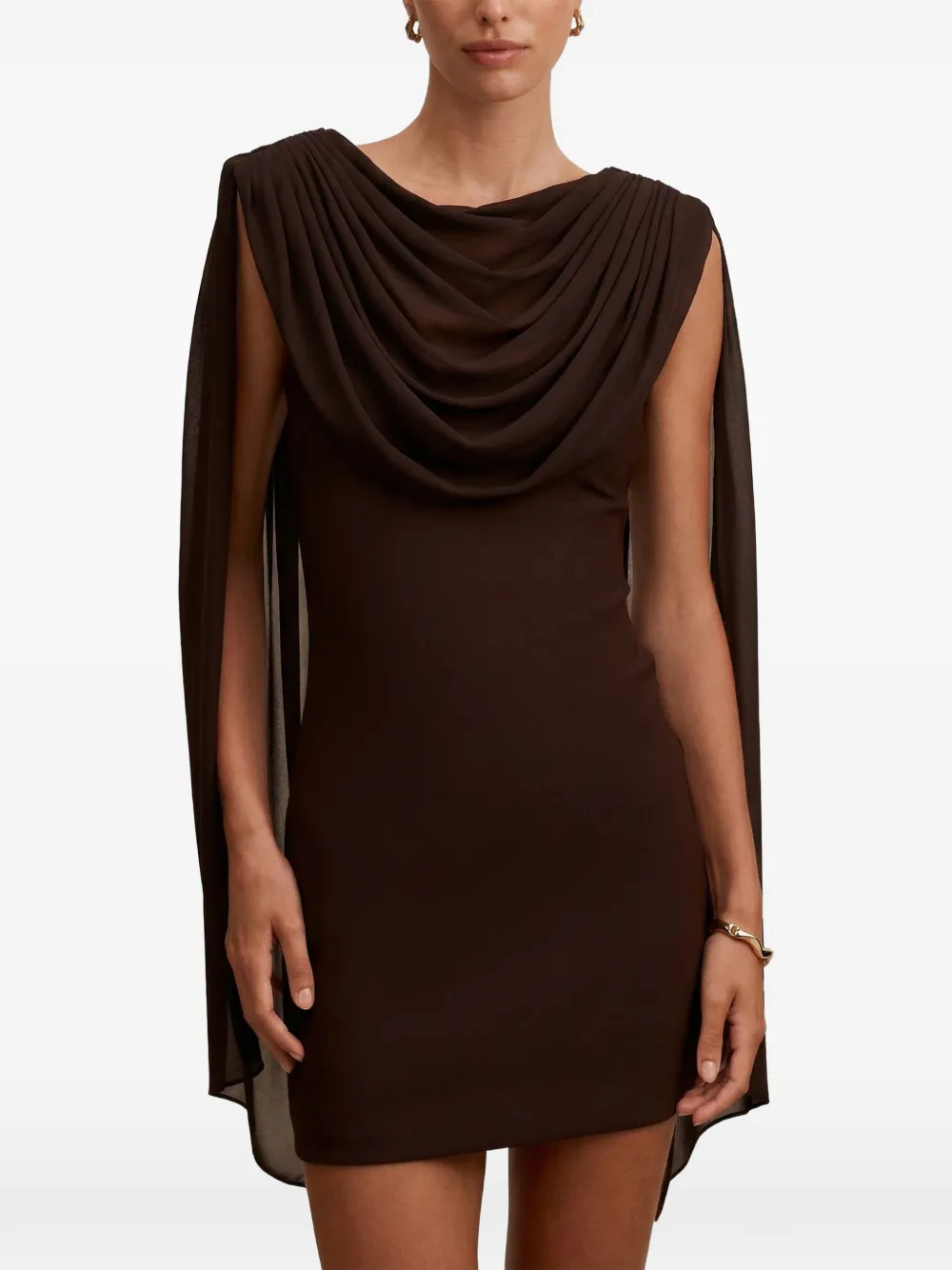 Ever New Bowie shawl-detail mini dress