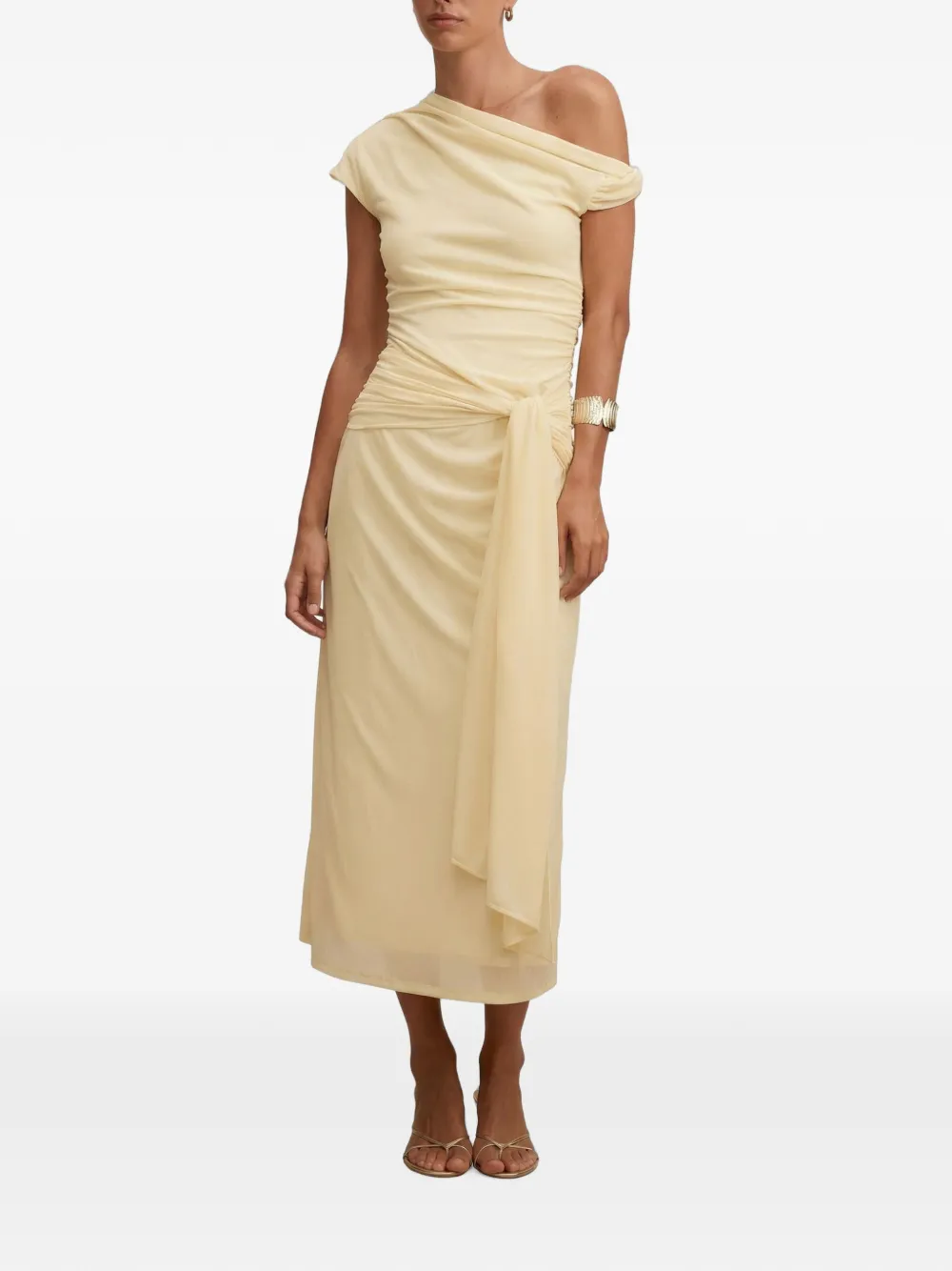 Ever New Piper draped tie midi dress