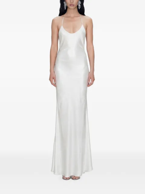 Atoir Eden bead-embellished satin maxi dress