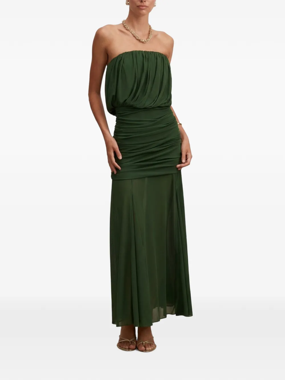 Ever New Lyra bandeau draped maxi dress