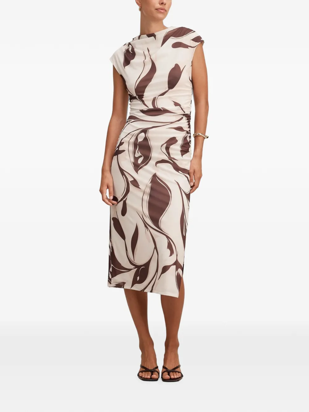 Ever New Emery ruched midi dress