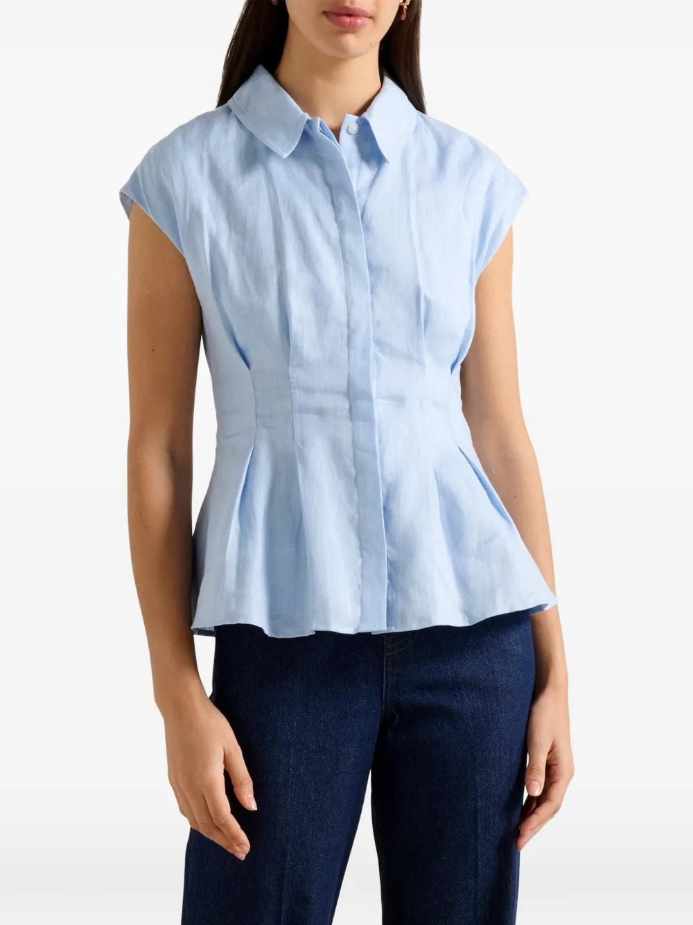 Ever New Carina pleated shirt
