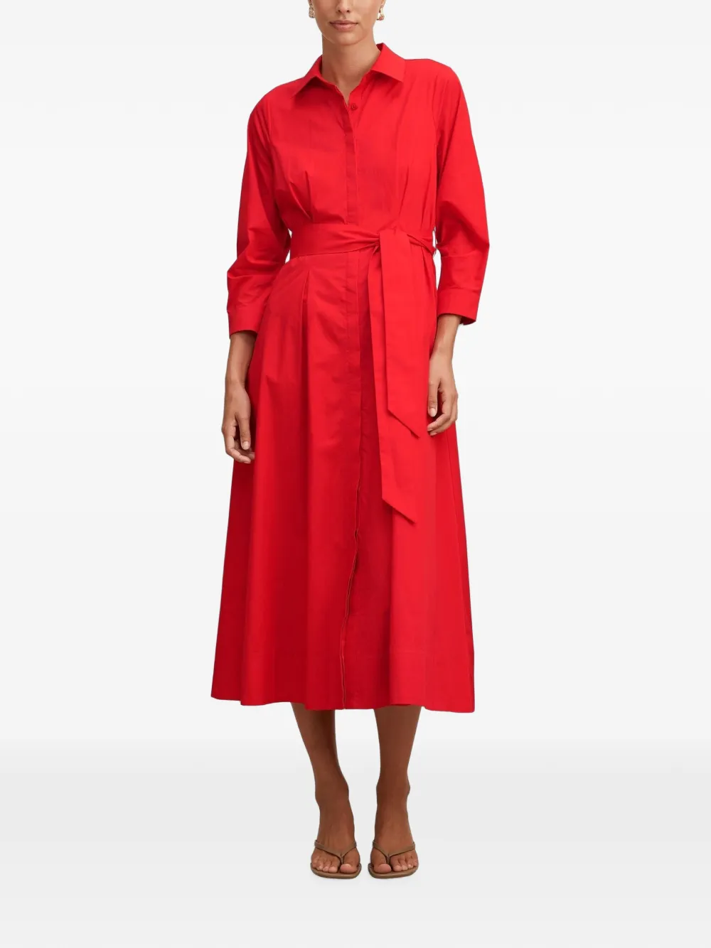 Ever New Sally belted midi shirt dress