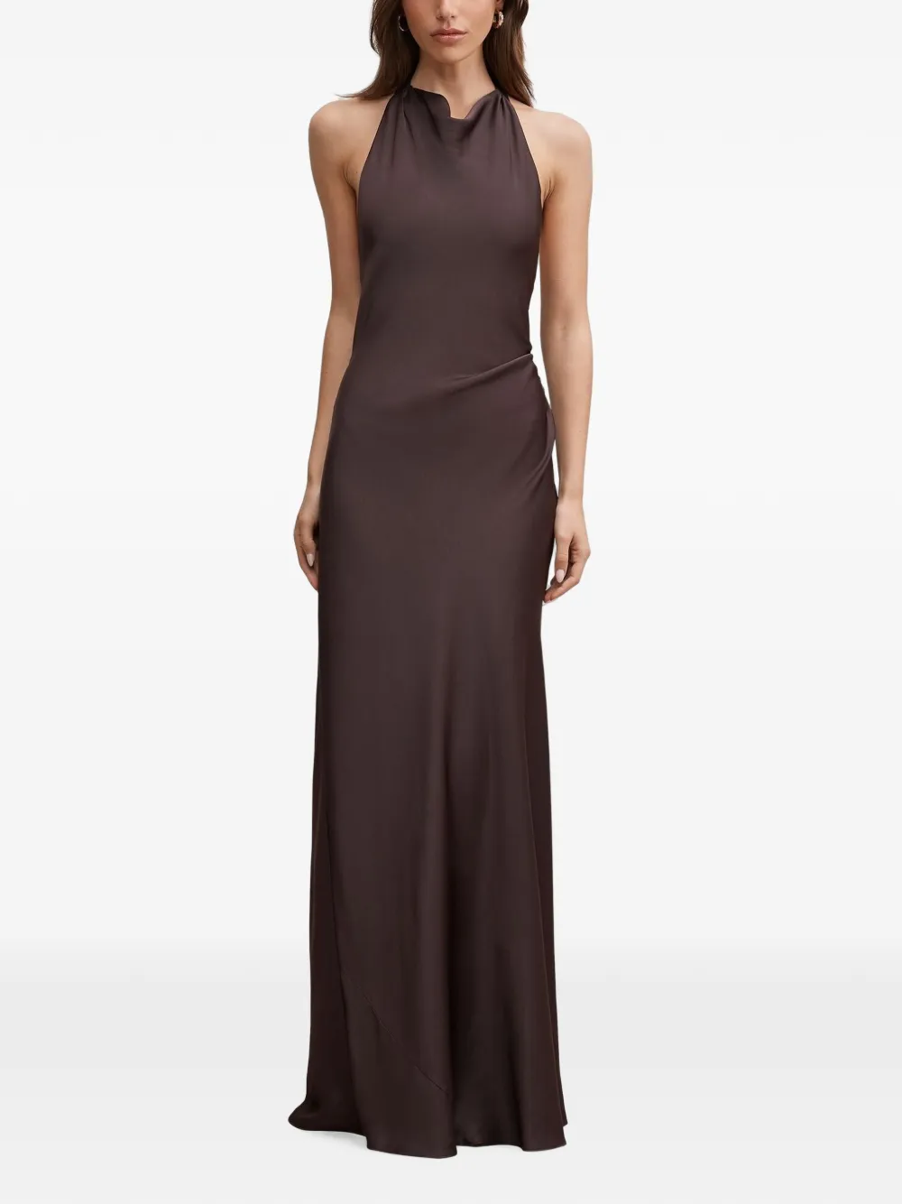 Ever New halter-neck back-tie maxi dress
