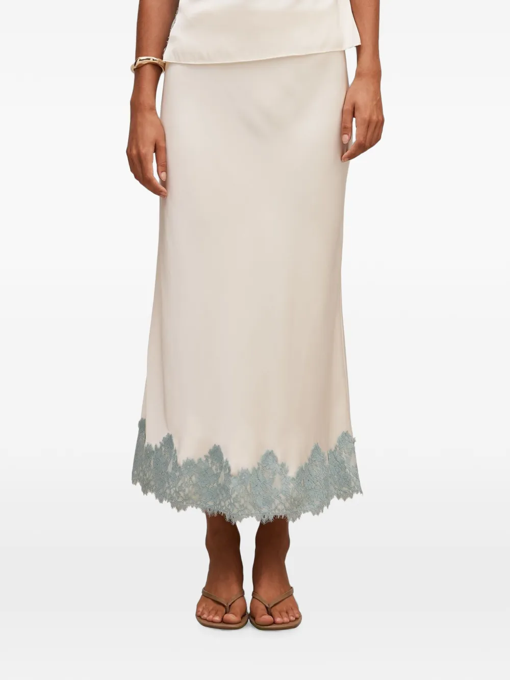 Ever New Adele lace-trim midi skirt