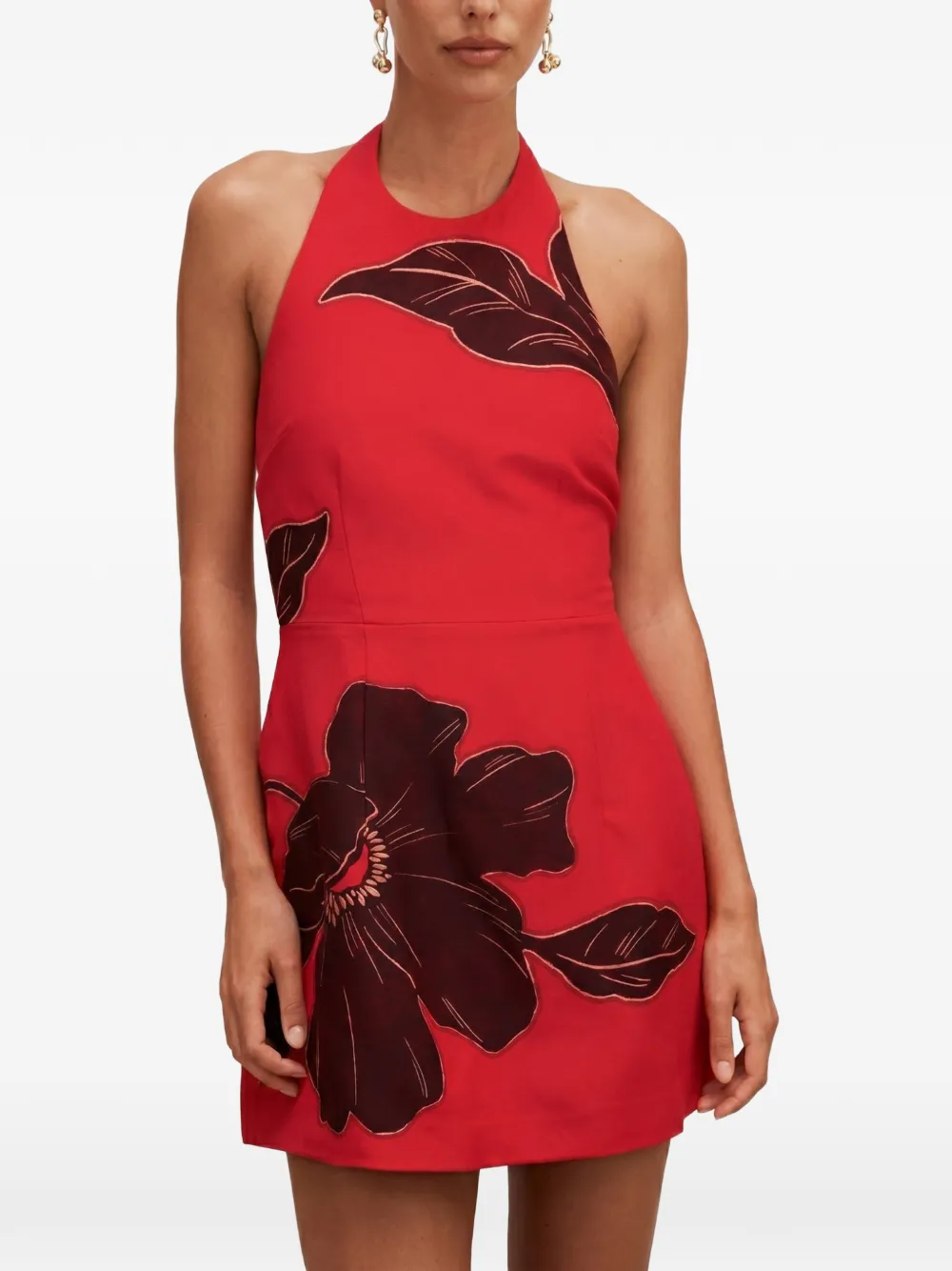Ever New floral-print halterneck mini dress