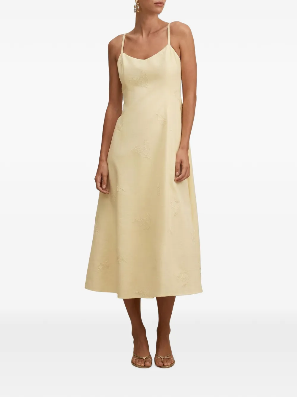 Ever New Tiffany sequin-embroidered midi dress