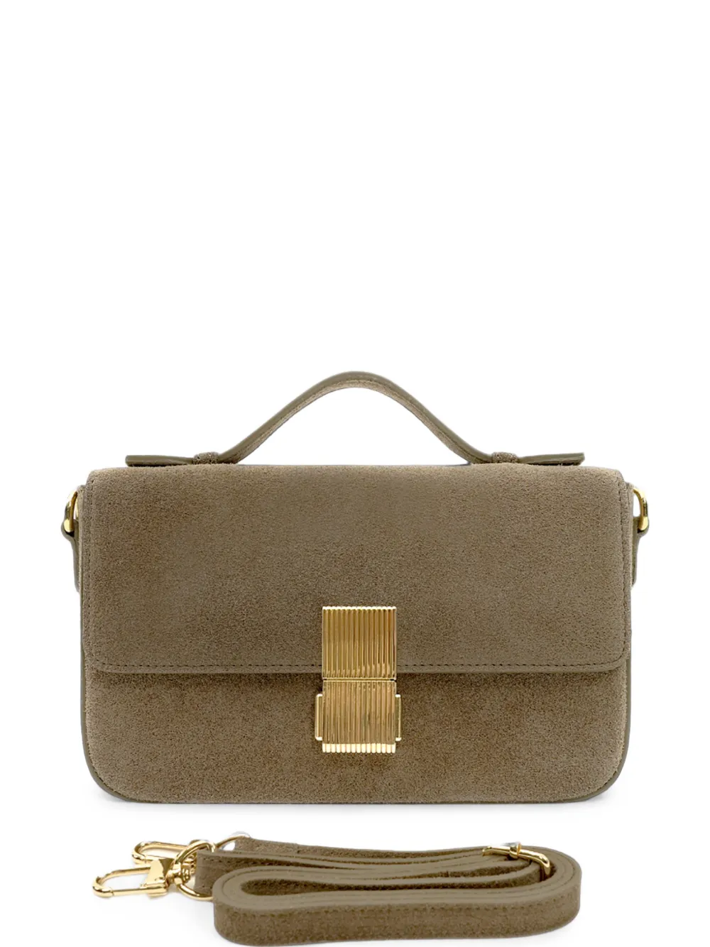 Apatchy London Flora top-handle clutch bag - Marrone