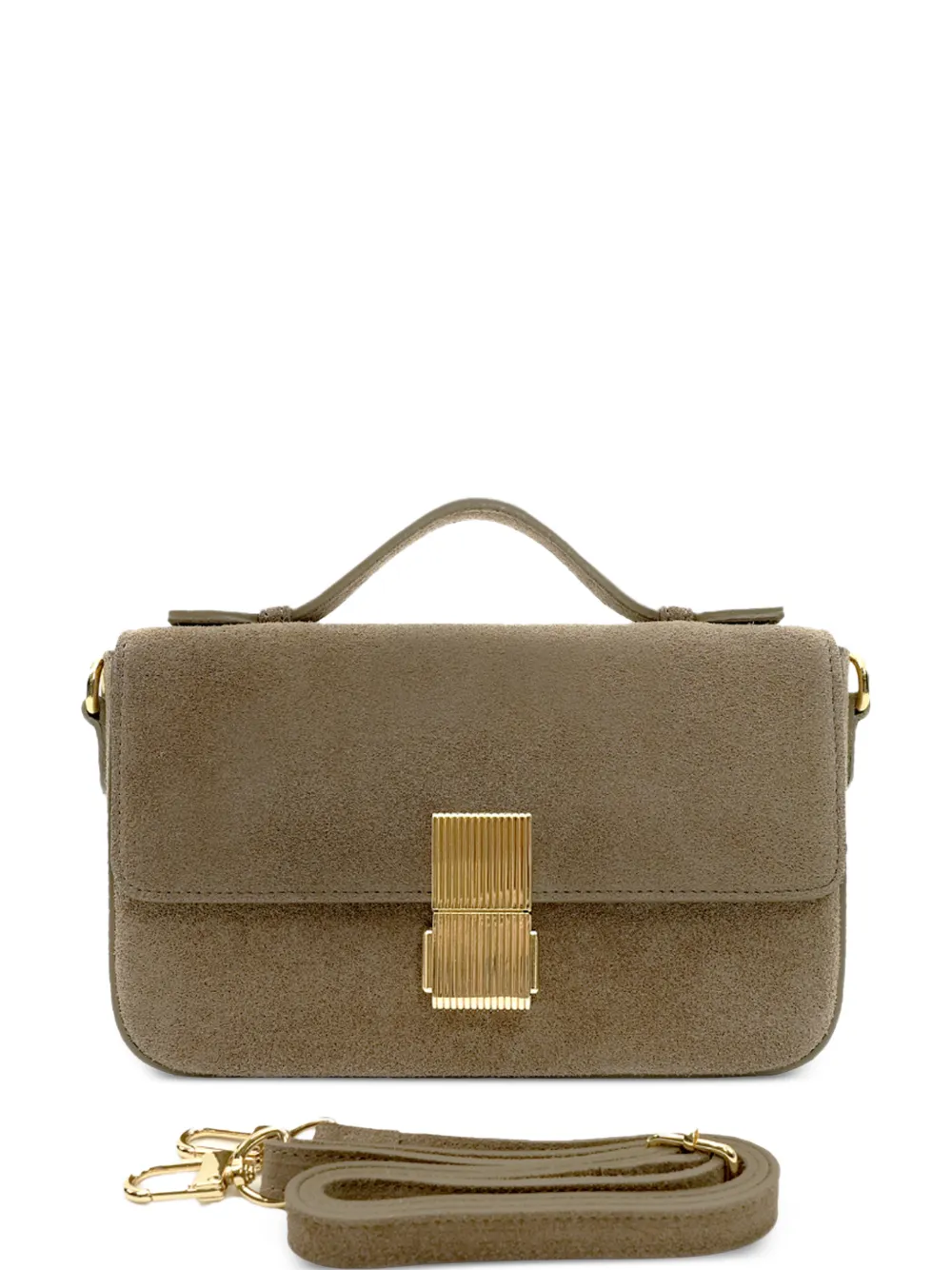 Apatchy London Flora top-handle clutch bag - Braun