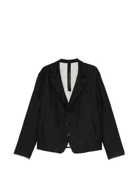 Forme D'expression crinkled-finish single-breasted blazer