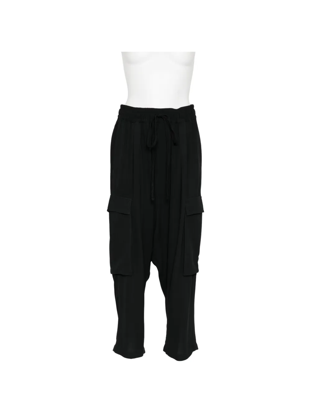 Thom Krom cropped patch-pocket pants - Nero
