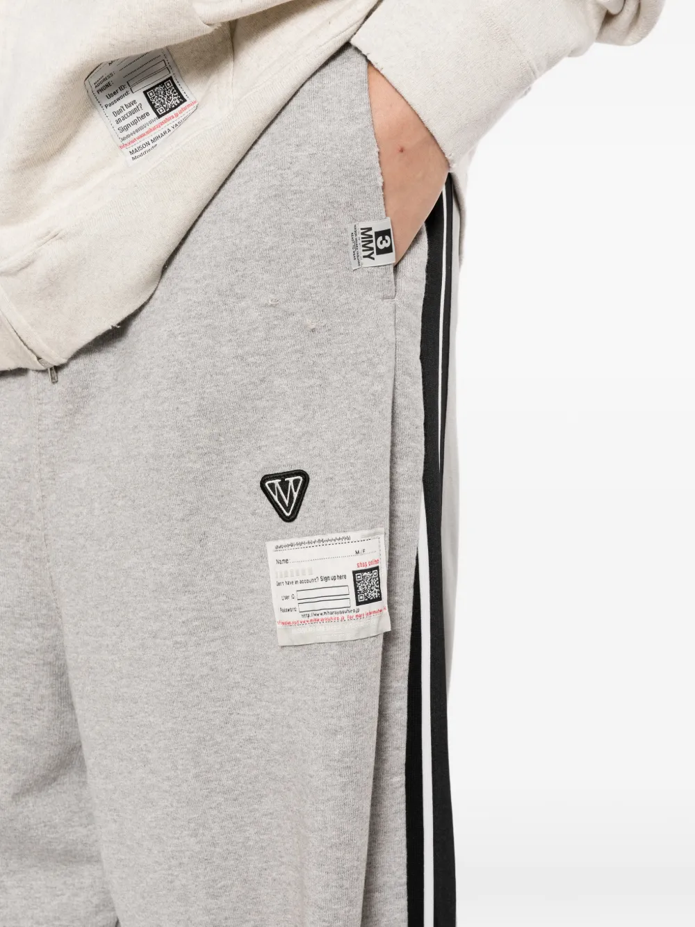 Maison MIHARA YASUHIRO Combinatie van trainingsbroek en joggingbroek Grijs