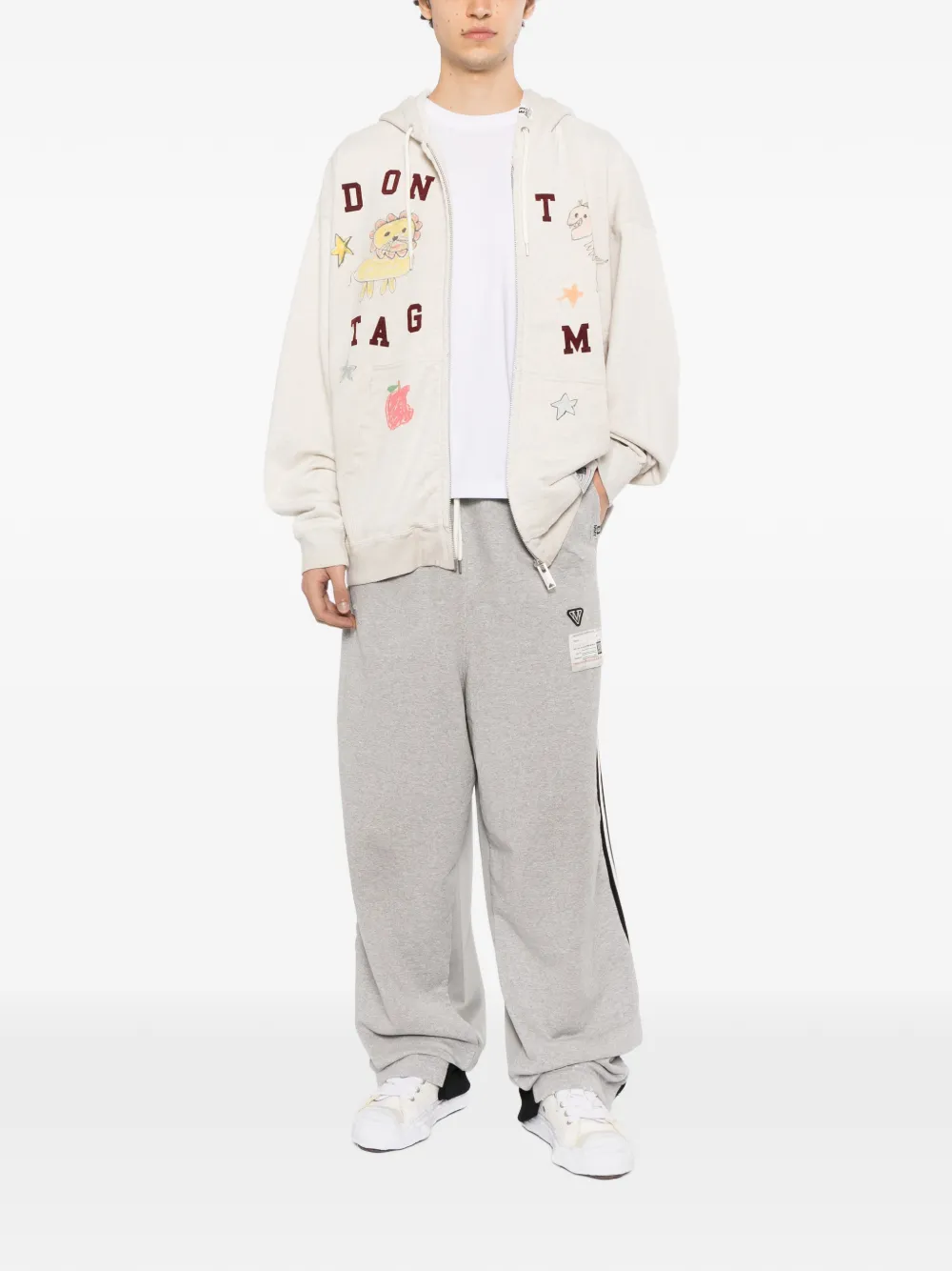 Maison MIHARA YASUHIRO Combinatie van trainingsbroek en joggingbroek Grijs