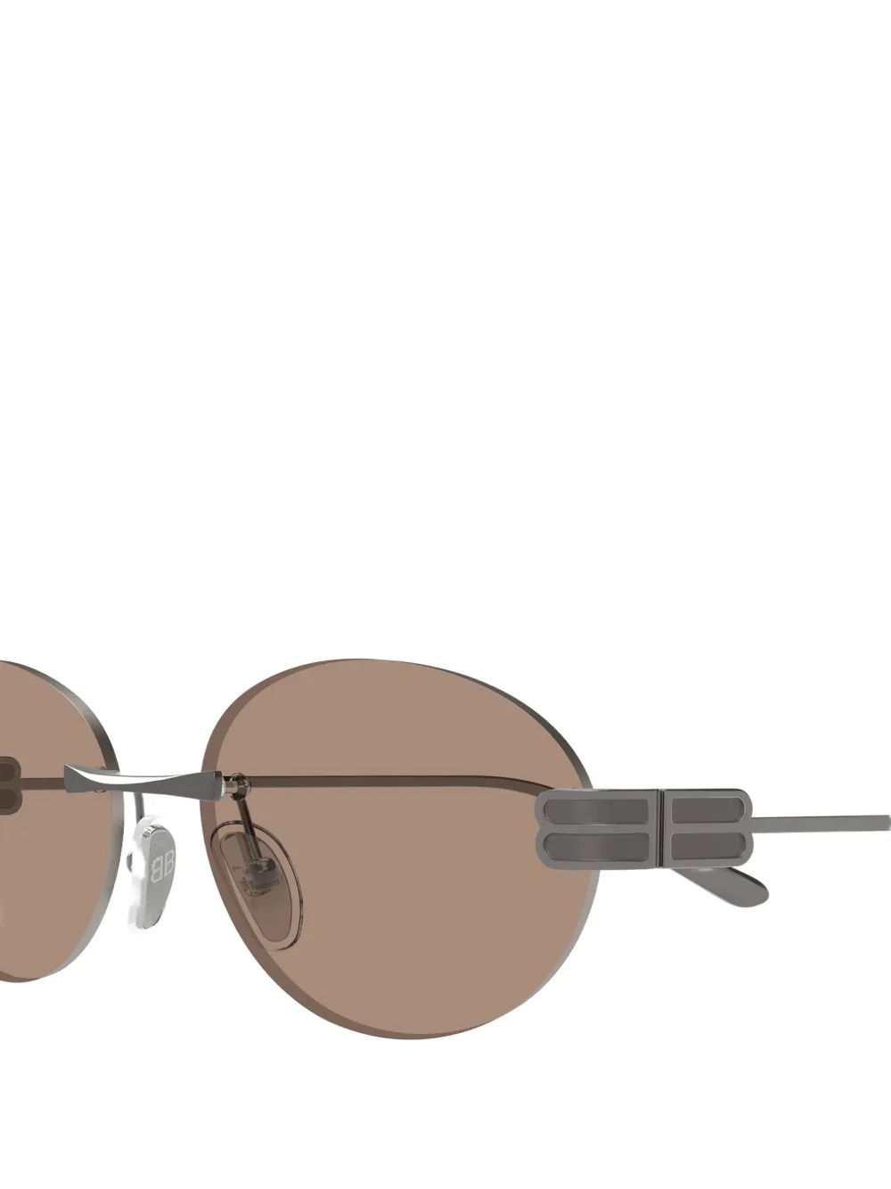 Balenciaga Eyewear Gossip BB oval-frame sunglasses Grijs