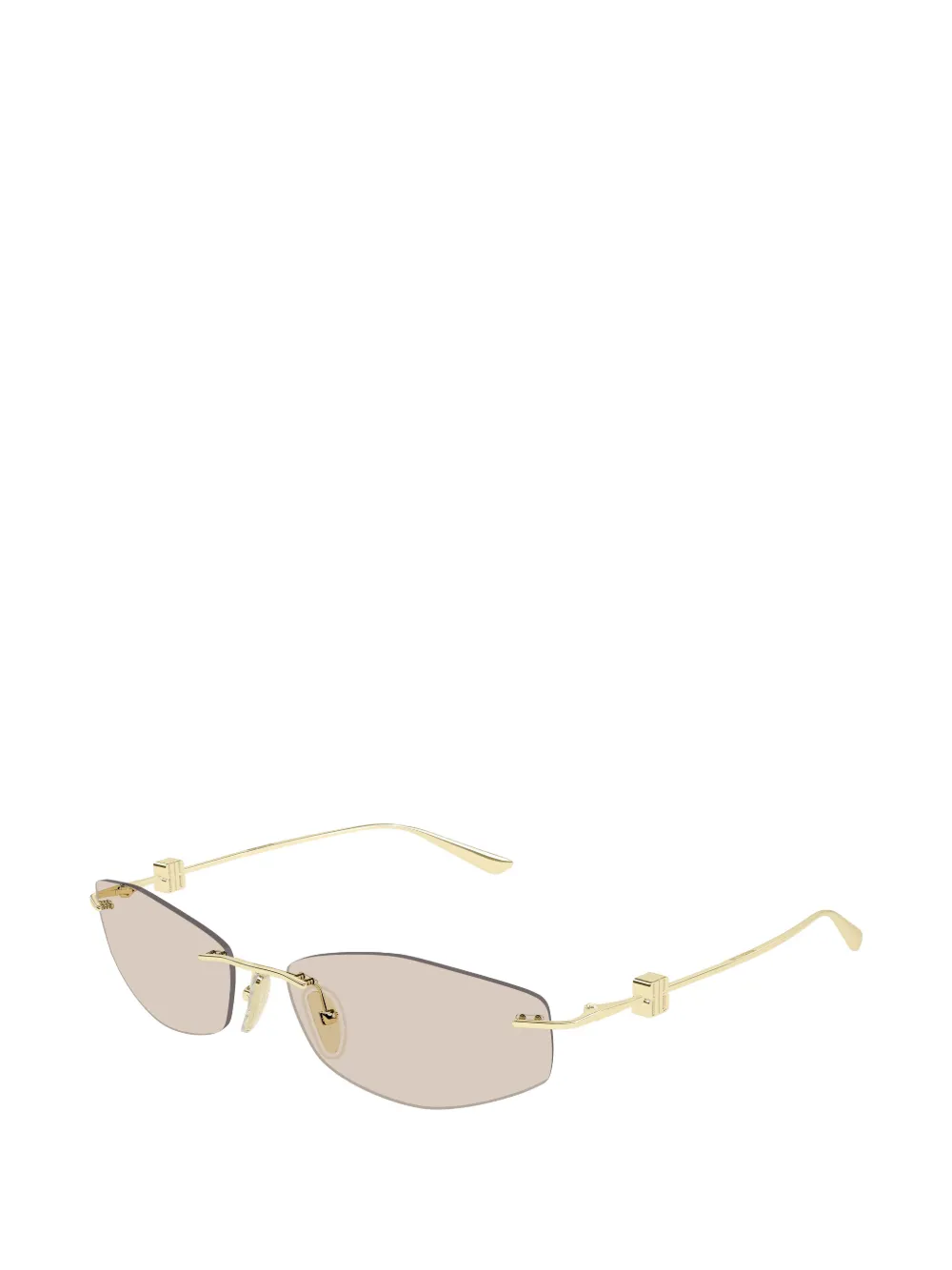 Balenciaga Eyewear Nano BB-logo geometric-frame sunglasses