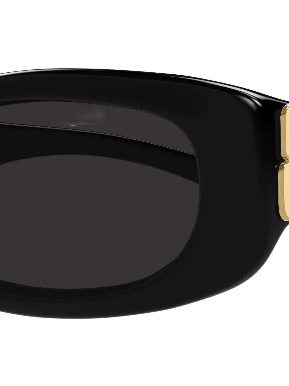 Balenciaga Eyewear Cosmo BB-logo oval-frame sunglasses Zwart