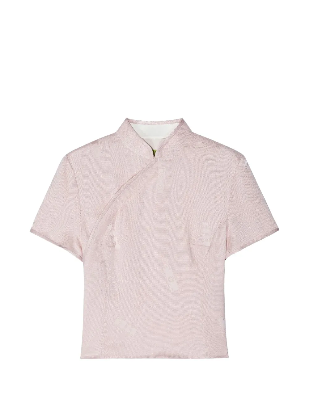 Shanghai Tang Qipao mulberry-silk top - Rosa