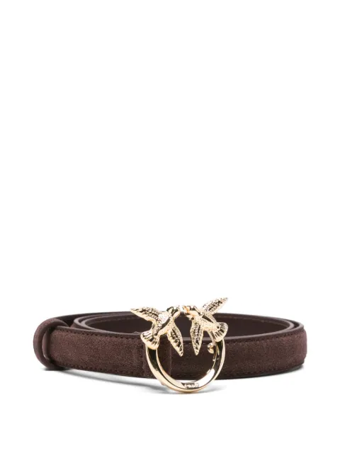 PINKO Love Birds suede belt