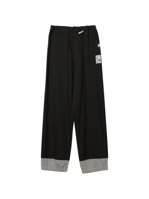 Maison MIHARA YASUHIRO layered-hem trousers