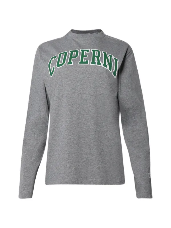 Coperni Logo-print Long-sleeve T-shirt in Grey