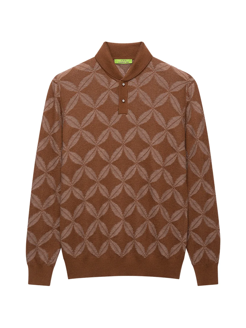 Shanghai Tang coin-pattern sweater - Brown