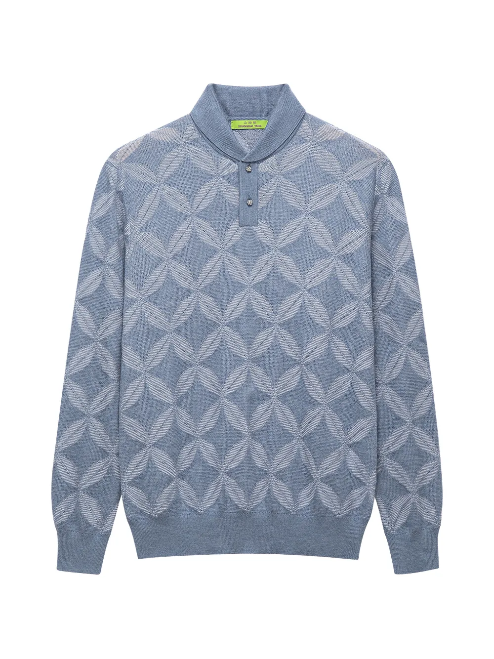 Shanghai Tang coin-pattern sweater - Blue