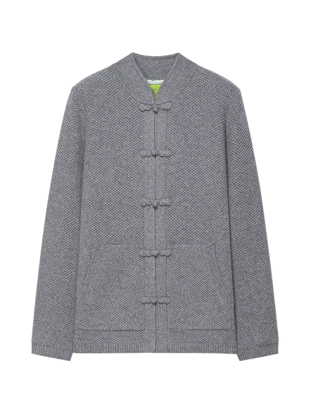 Shanghai Tang Tang frog-fastening cardigan - Grey
