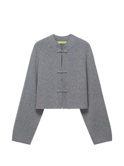 Shanghai Tang cardigan crop à fermeture à brandebourgs