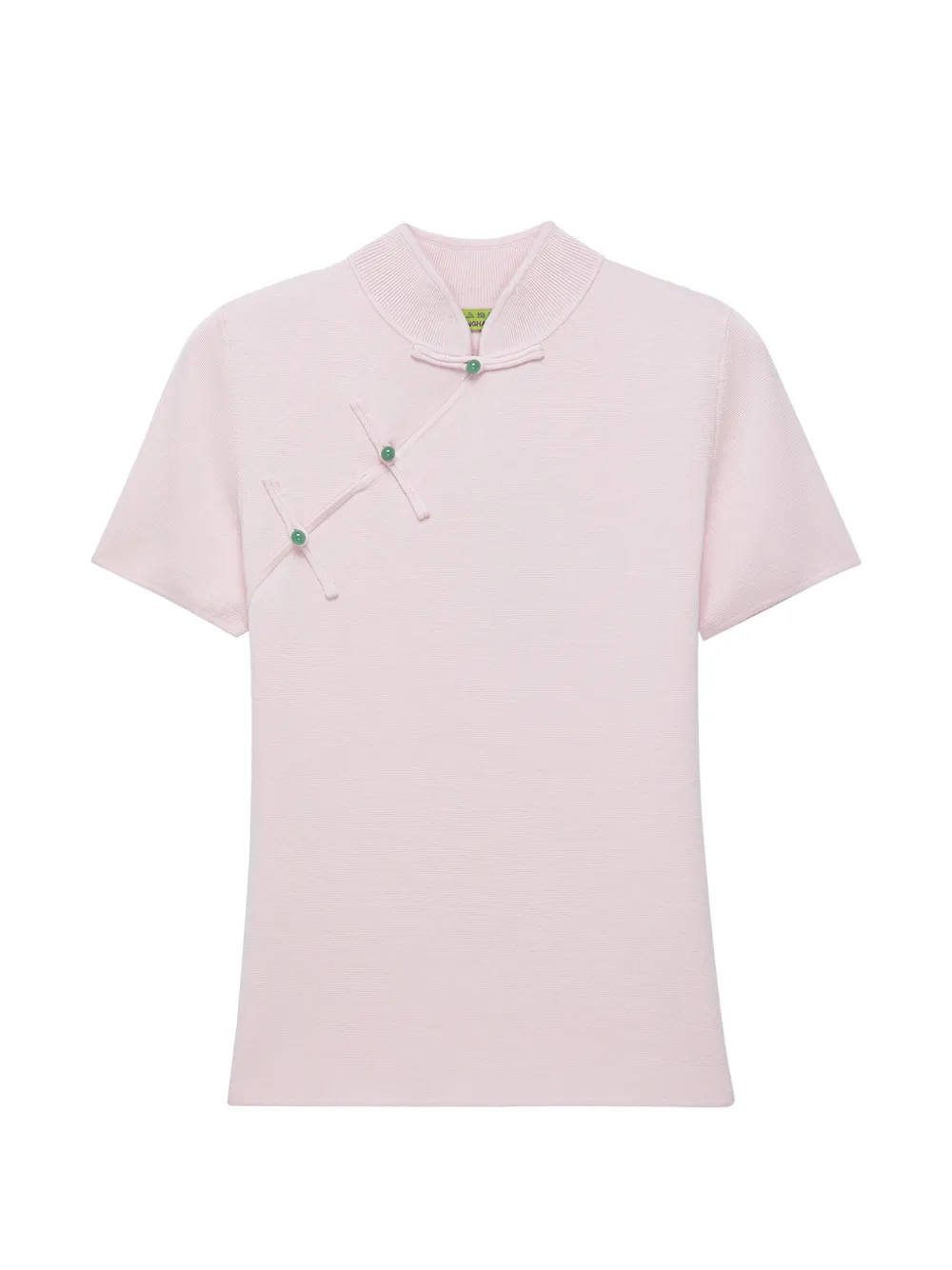 Shanghai Tang Qipao polo top - Rosa