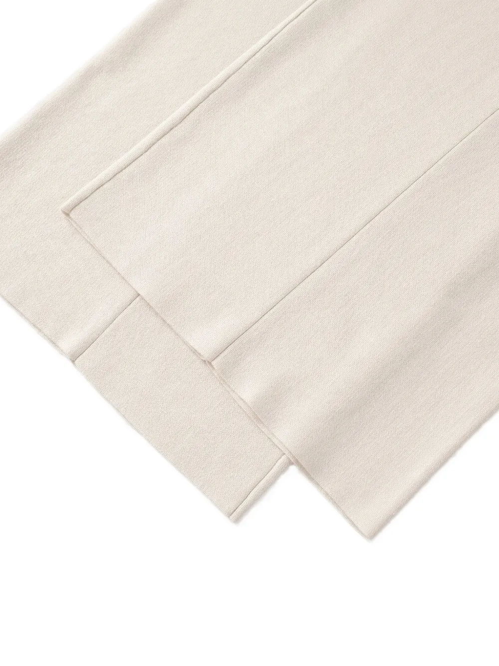 Shanghai Tang pleated palazzo pants Beige