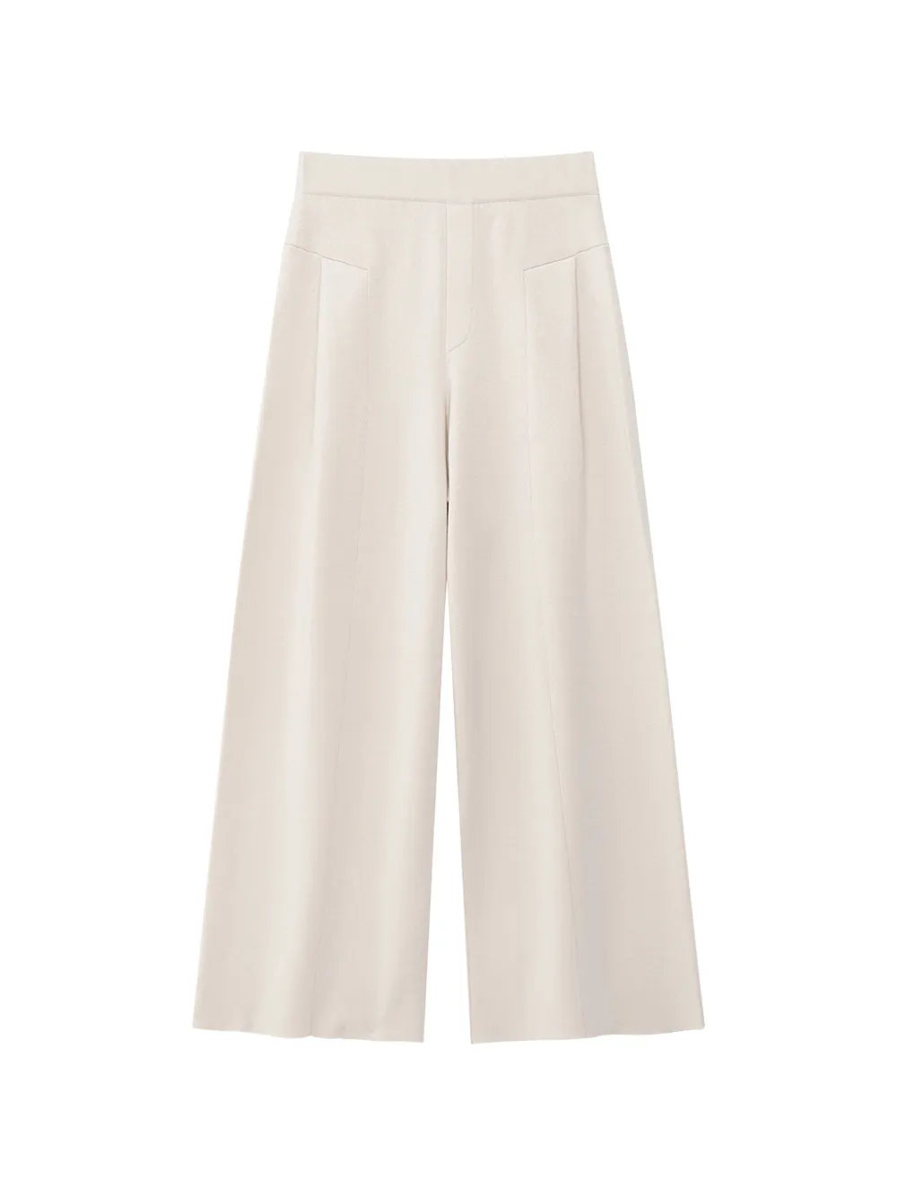 Shanghai Tang pleated palazzo pants - Nude