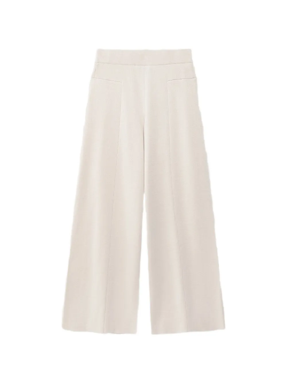 Shanghai Tang pleated palazzo pants Beige
