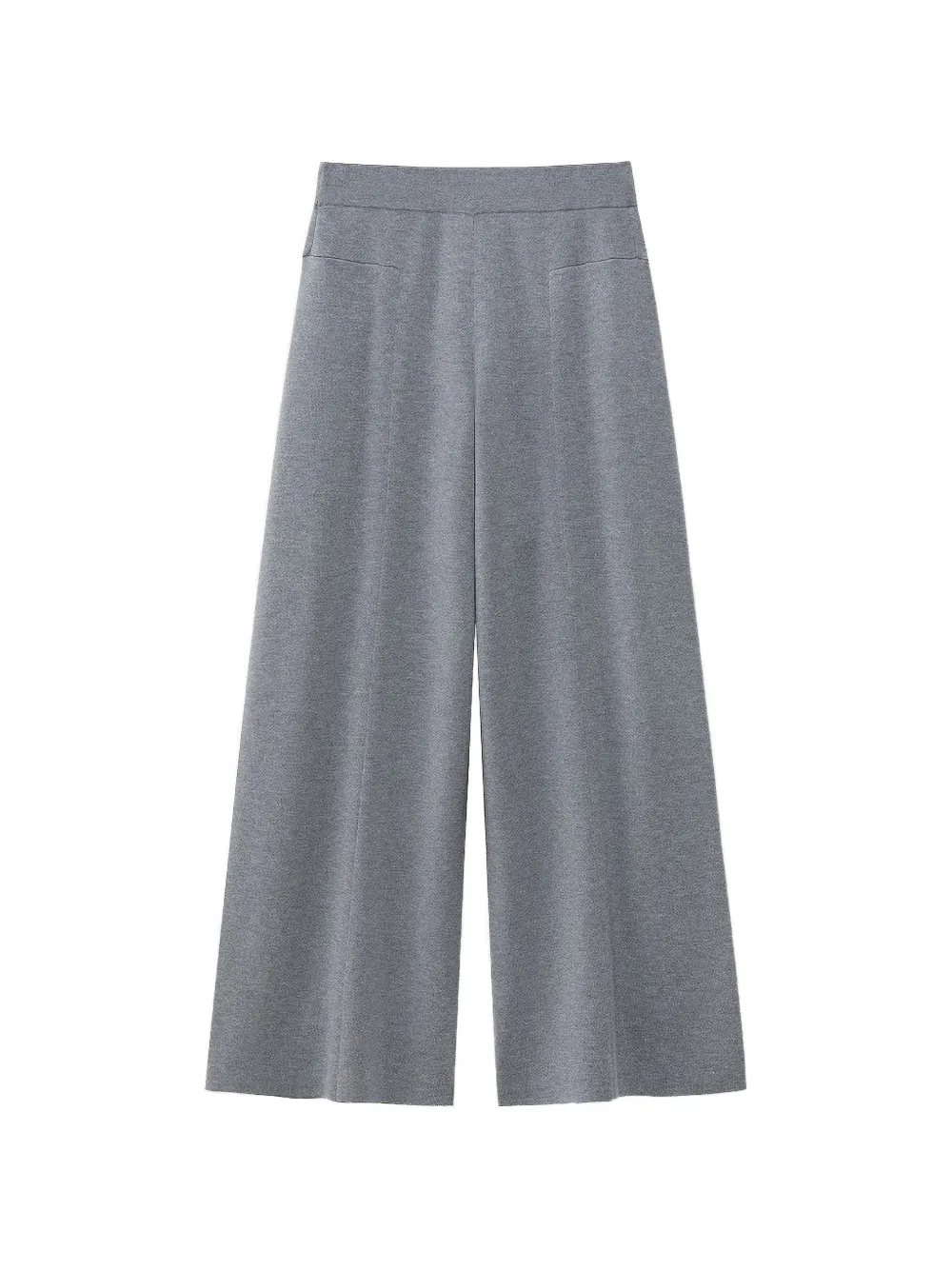 Shanghai Tang pleated palazzo pants Grijs