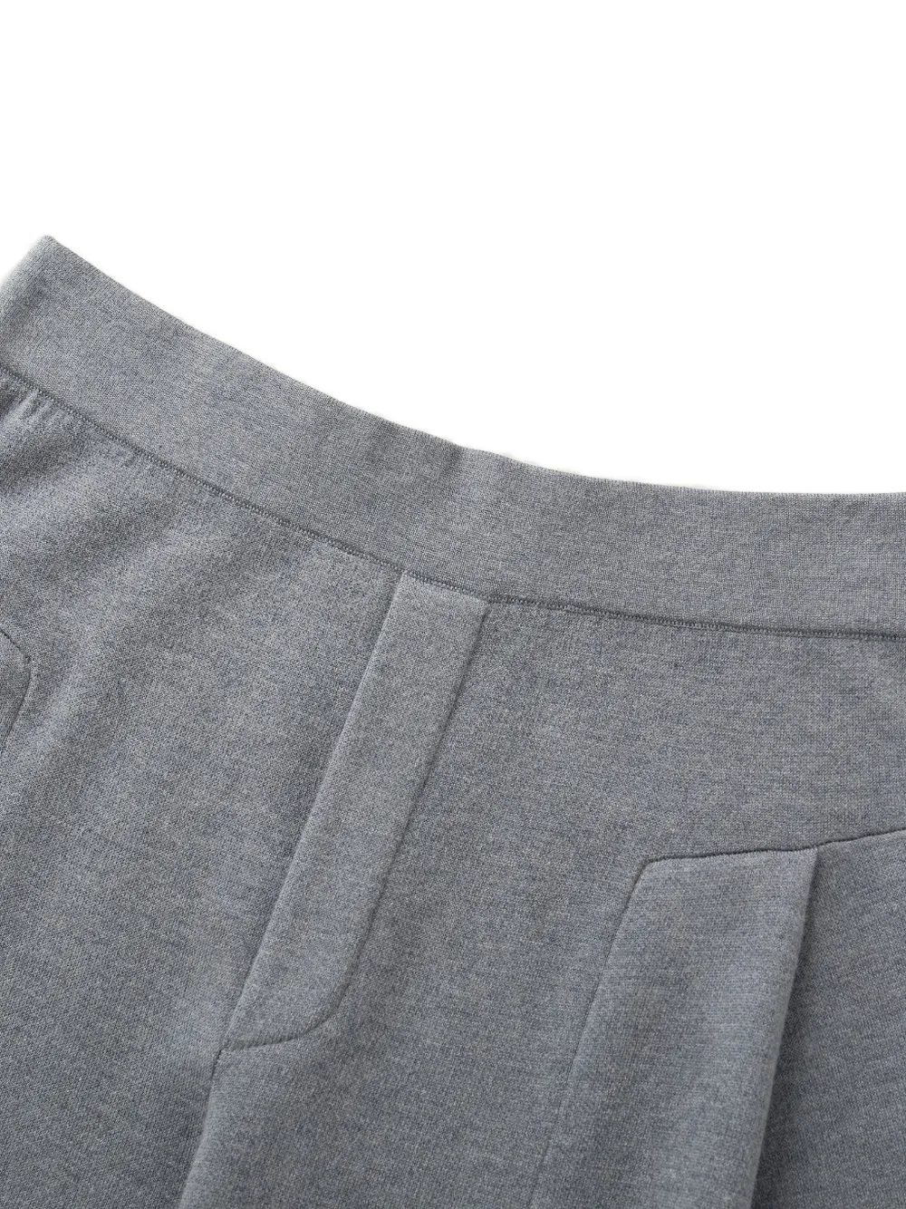 Shanghai Tang pleated palazzo pants Grijs