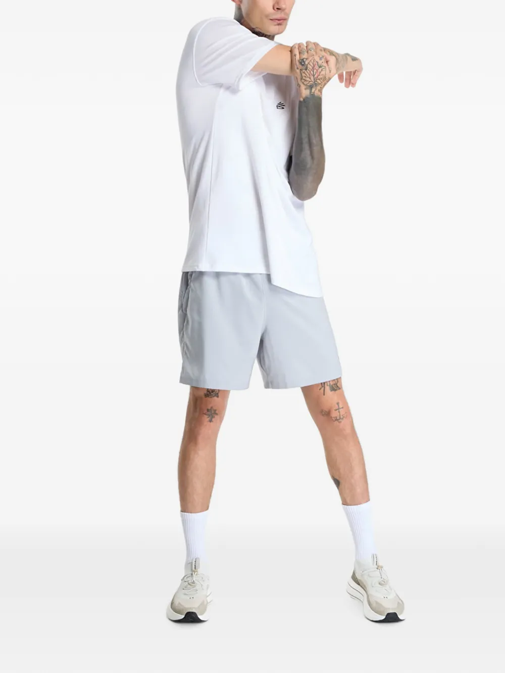 Under Armour Curry logo-print T-shirt Wit