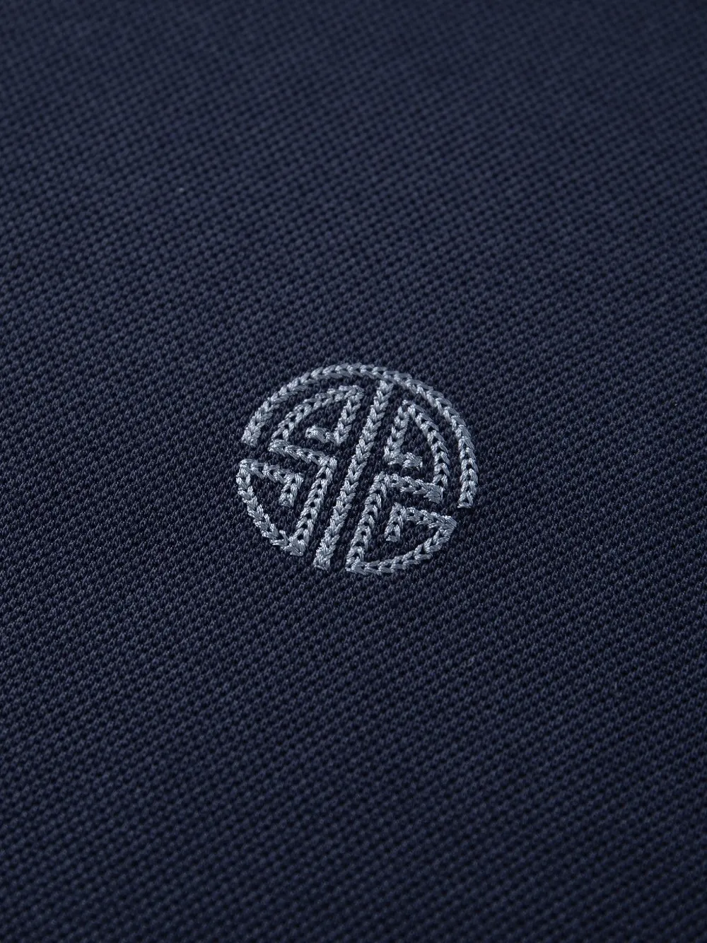 Shanghai Tang mandarin-collar long-sleeve T-shirt Blauw