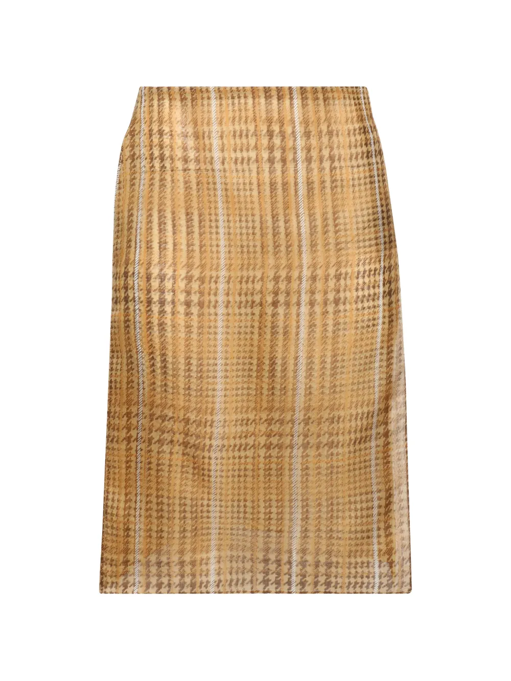 Mugler sheer organza wrap skirt